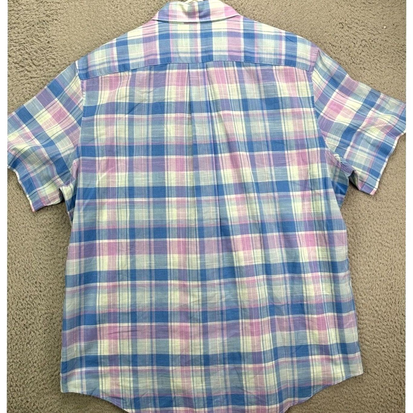 Vineyard Vines VINEYARD VINES Button-Down Shirt Men Large Blue Madras Plaid Classic Fit Murray Size US L / EU 52-54 / 3 - 2 Thumbnail
