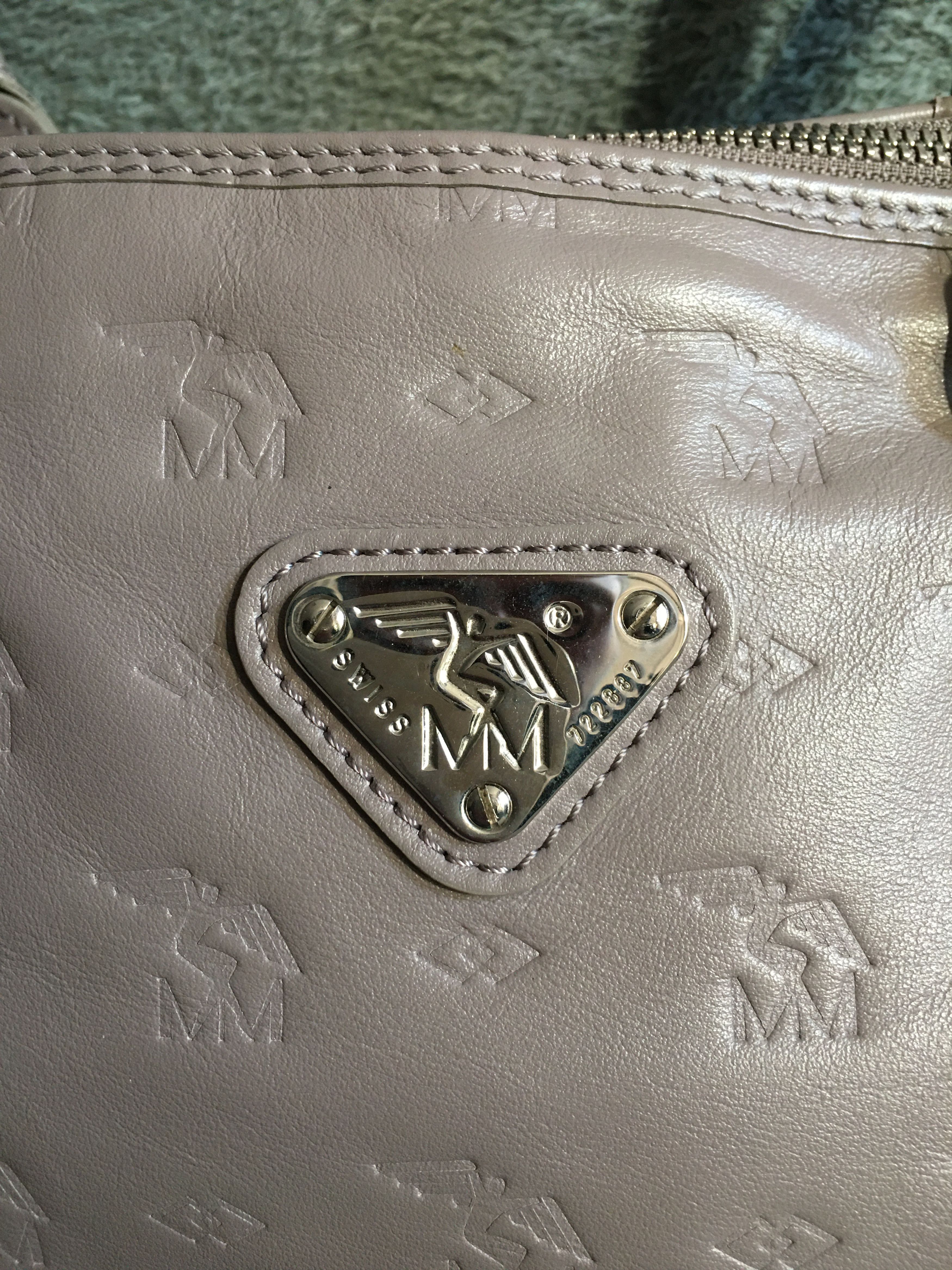 Maison Mollerus Maison Mollerus Leather Monogram Vintage Handbag Bag Size ONE SIZE - 3 Thumbnail