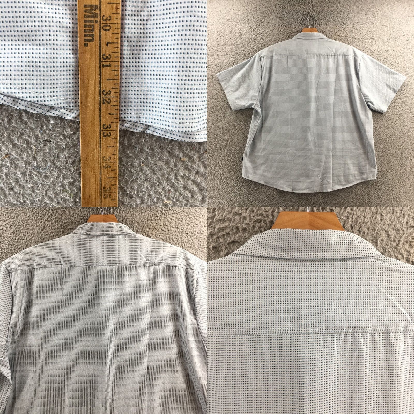 Kenneth Cole Kenneth Cole Regular Fit Button Up Shirt Mens 4X Blue Short Sleeve Collared Shirt Size US XXL / EU 58 / 5 - 8 Thumbnail