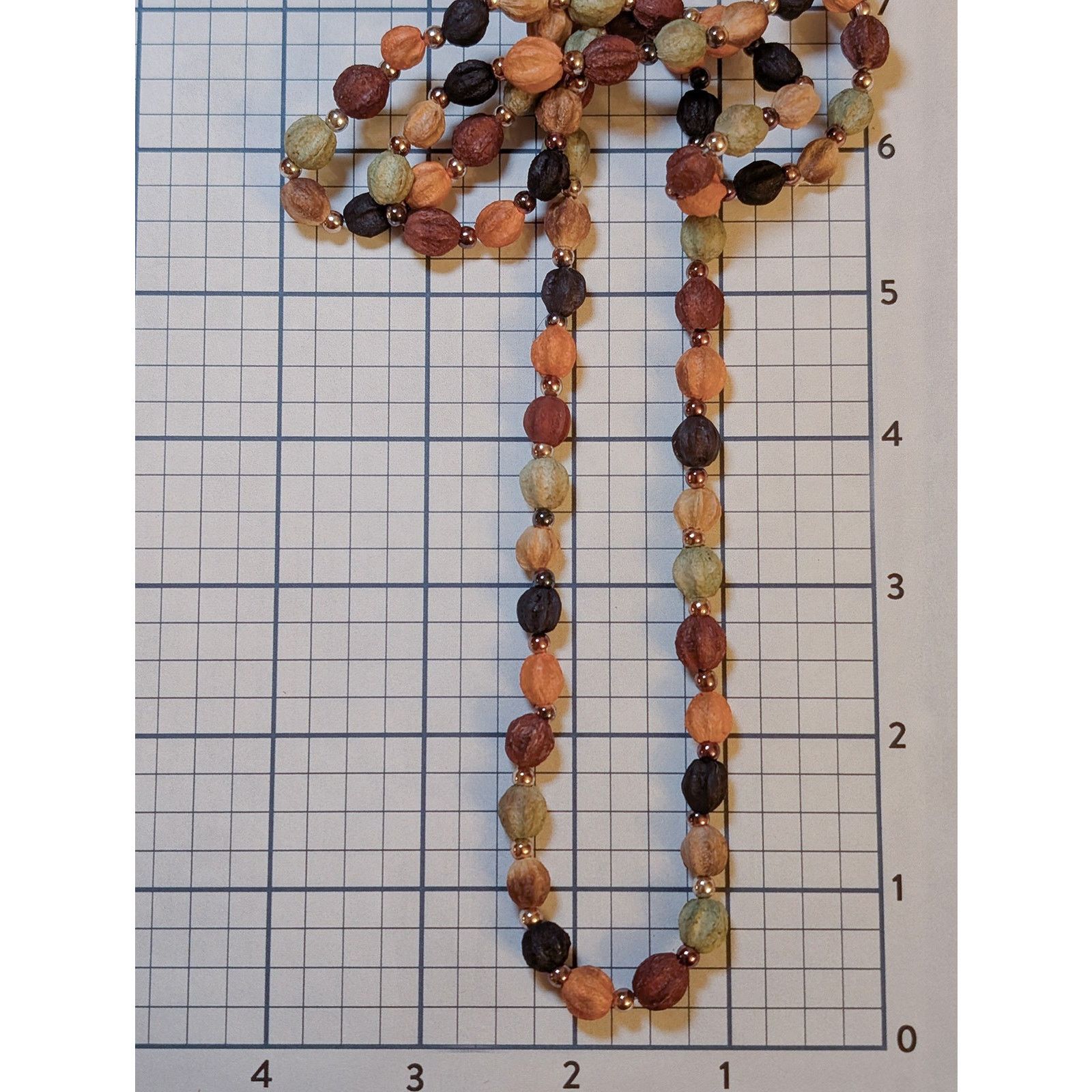 Vintage VTG 1980s 32" Bohemian Style Earth-Tone Wood Beaded Necklace Size ONE SIZE - 5 Thumbnail