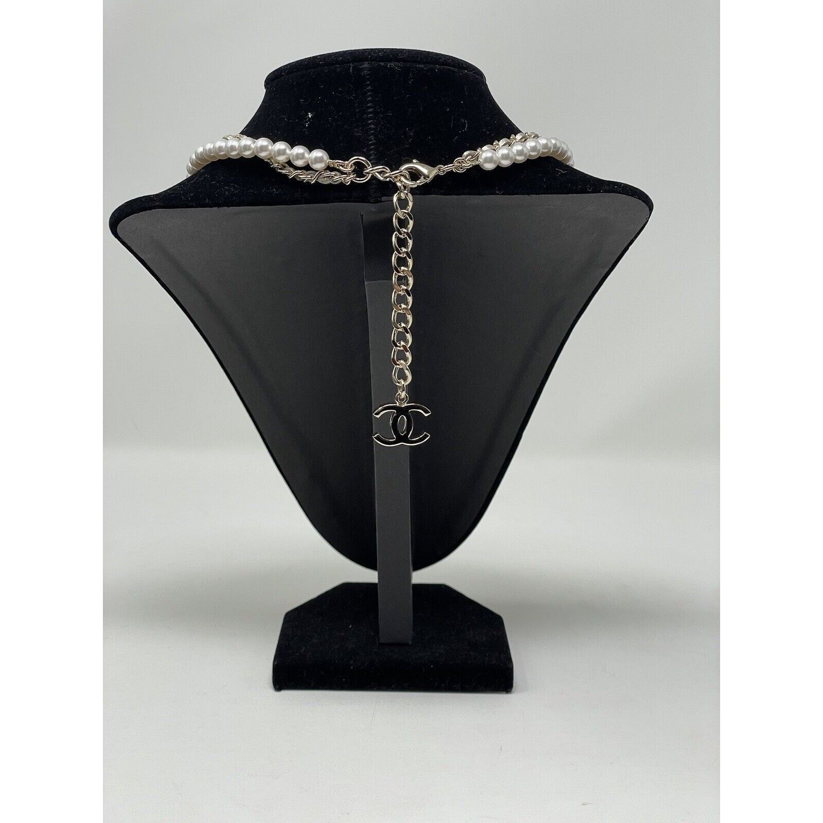 Chanel Chanel 23P Choker Pearly White Crystal CC Necklace NEW Size ONE SIZE - 7 Thumbnail