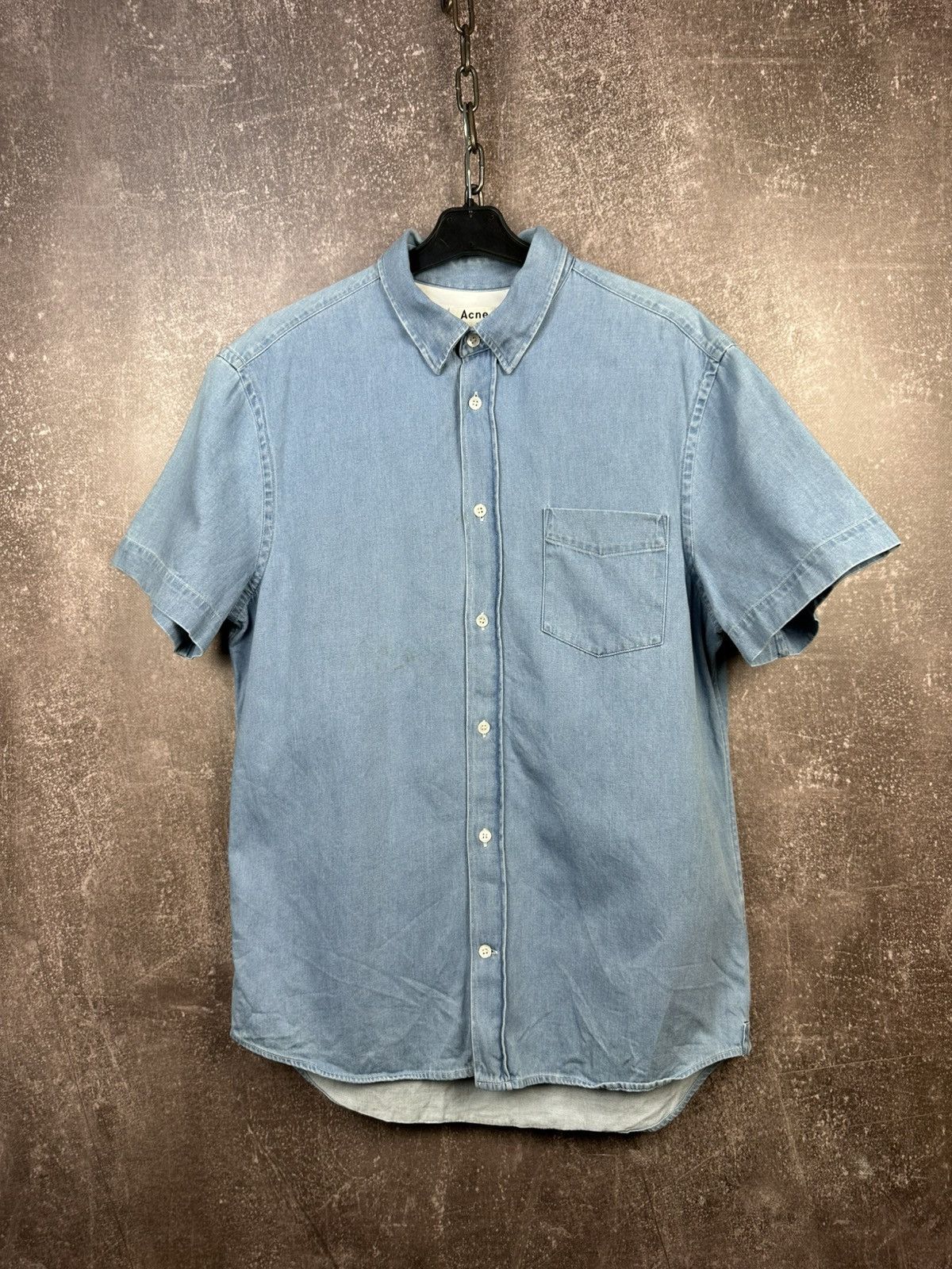 Acne Studios Acne Studios Classic Fit Denim Shirts Size US M / EU 48-50 / 2 - 1 Thumbnail