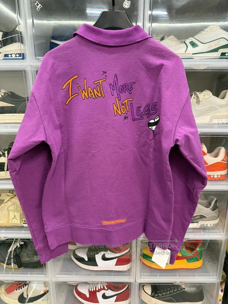 Chrome Hearts CHROME HEARTS Size L Graffiti purple Polo sweater Size US L / EU 52-54 / 3 - 3 Thumbnail