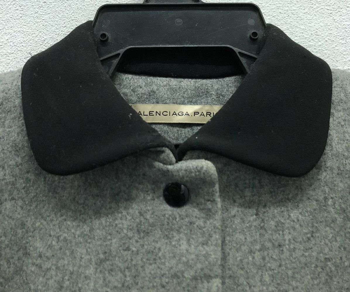 Balenciaga Vintage Balenciaga Paris Grey Wool Cropped Jacket - Size 38 Size M / US 6-8 / IT 42-44 - 3 Thumbnail