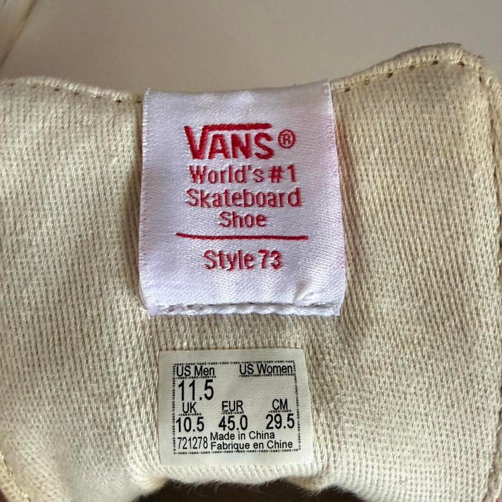 Vans Vans style sport 73 red Size US 11.5 / EU 44-45 - 7 Thumbnail