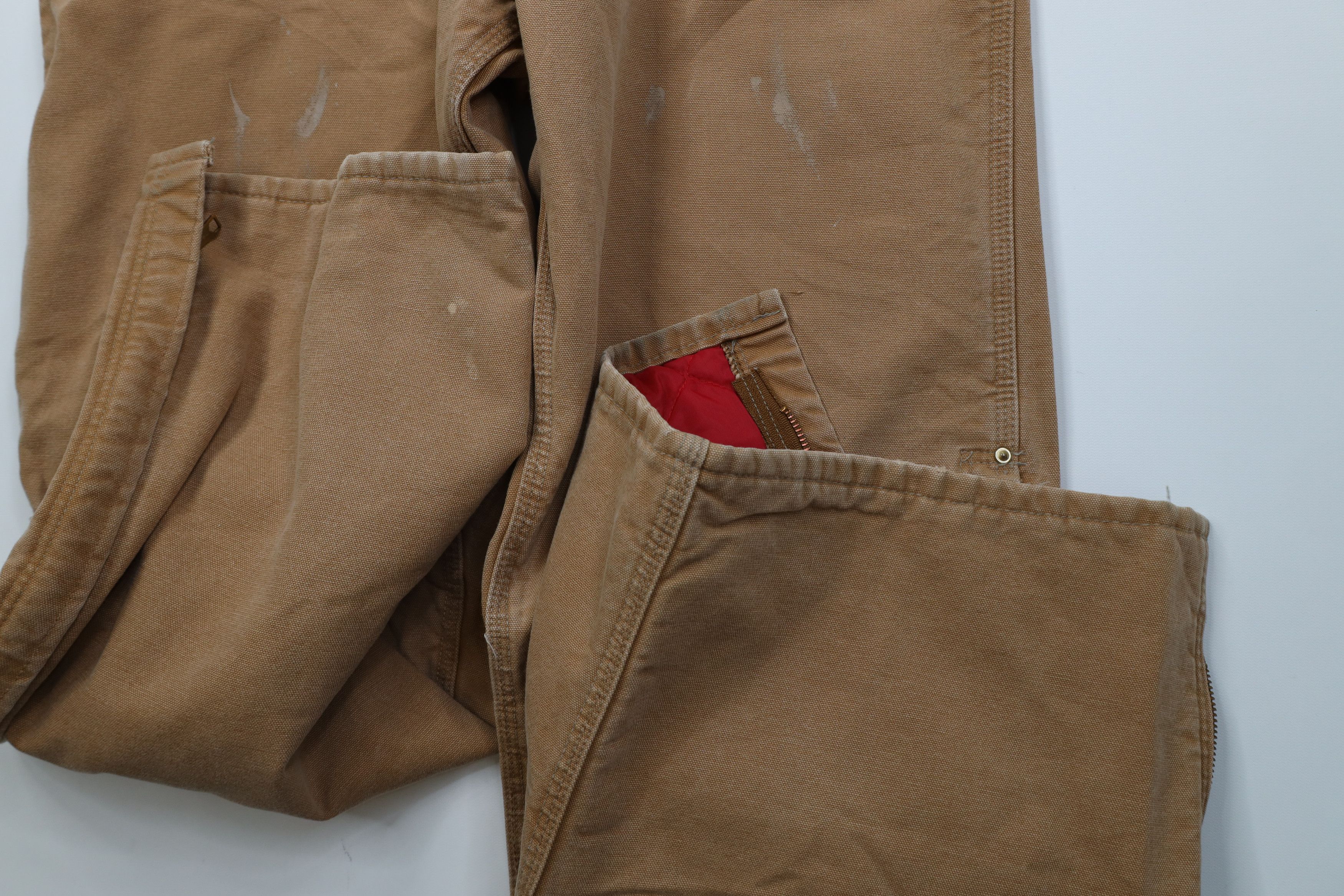 Carhartt Vintage 90s Carhartt Canvas Wide Leg Pants Duck Brown USA Size US 38 / EU 54 - 8 Thumbnail