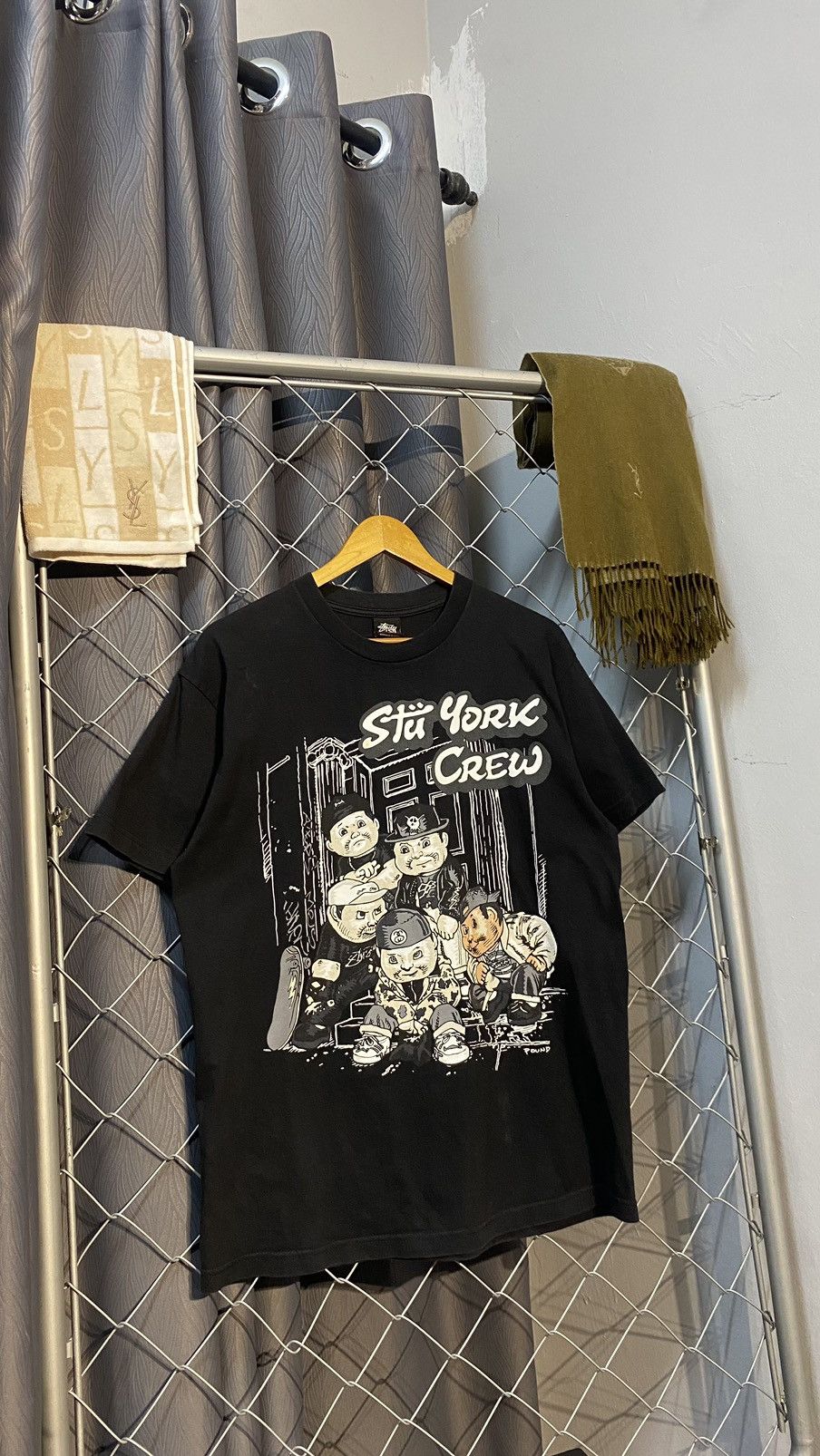 Stussy VINTAGE y2k STUSSY X POUND LARGE BLACK Size US L / EU 52-54 / 3 - 1 Thumbnail