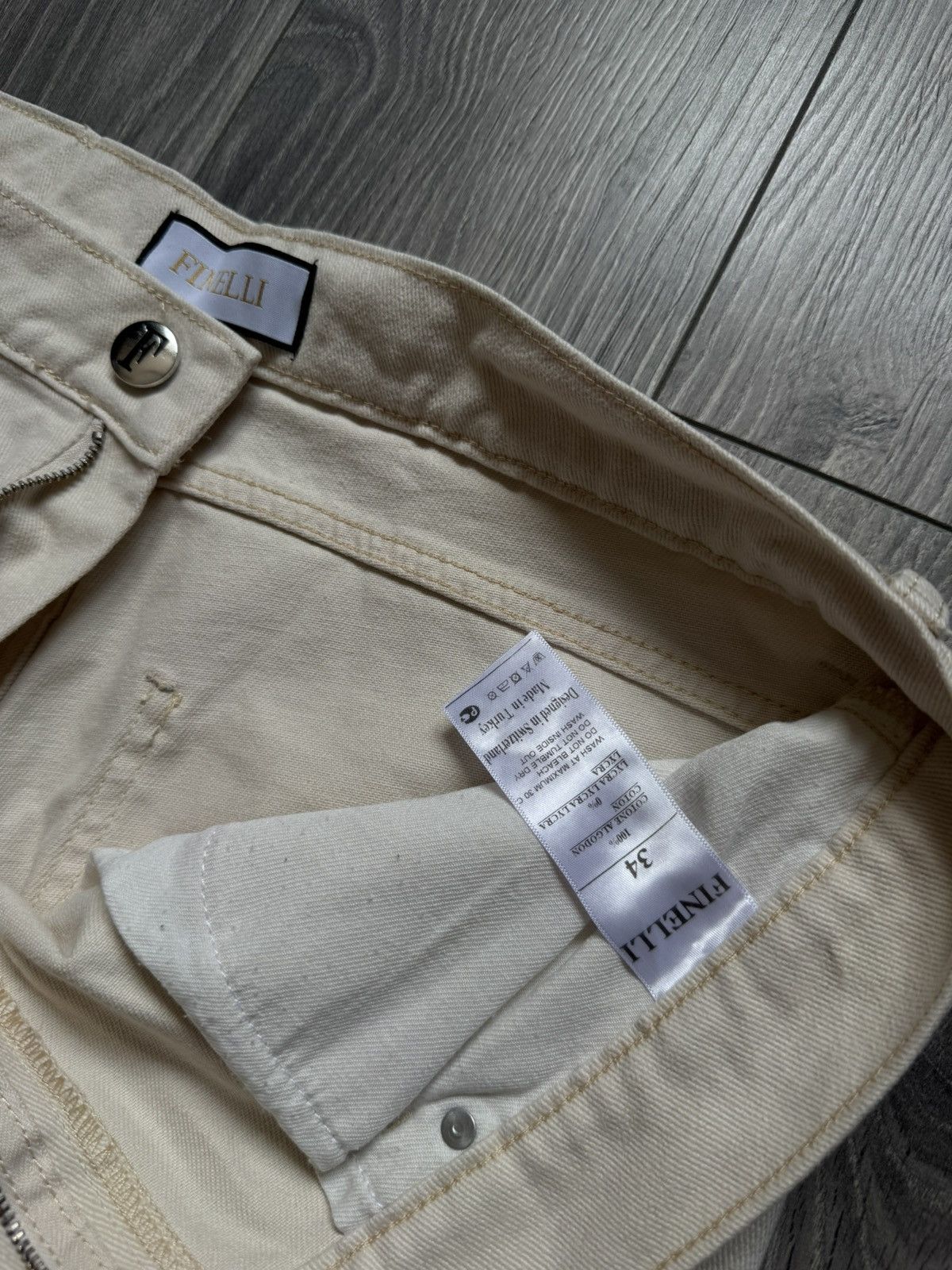 Carhartt Finelli Double Knee Cream White Carpenter Jeans Size US 34 / EU 50 - 9 Thumbnail
