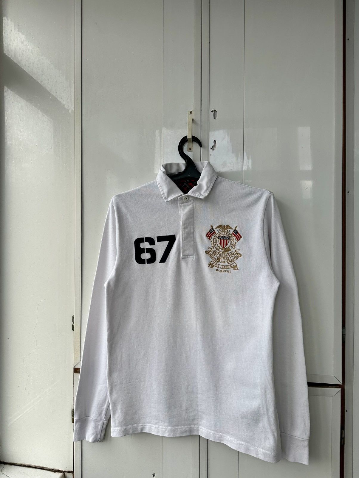 Polo Ralph Lauren Vintage Polo Ralph Lauren USA 67 Rugby Size US M / EU 48-50 / 2 - 2 Thumbnail