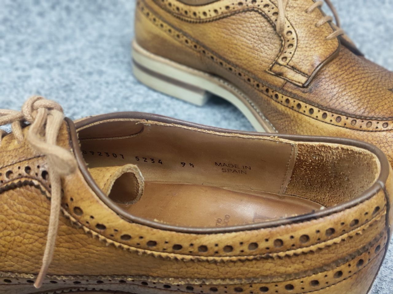 Berwick 1707 Berwick 1707 grainy leather Lace Up Brogue shoes Spain Made Size US 10.5 / EU 43-44 - 19 Thumbnail