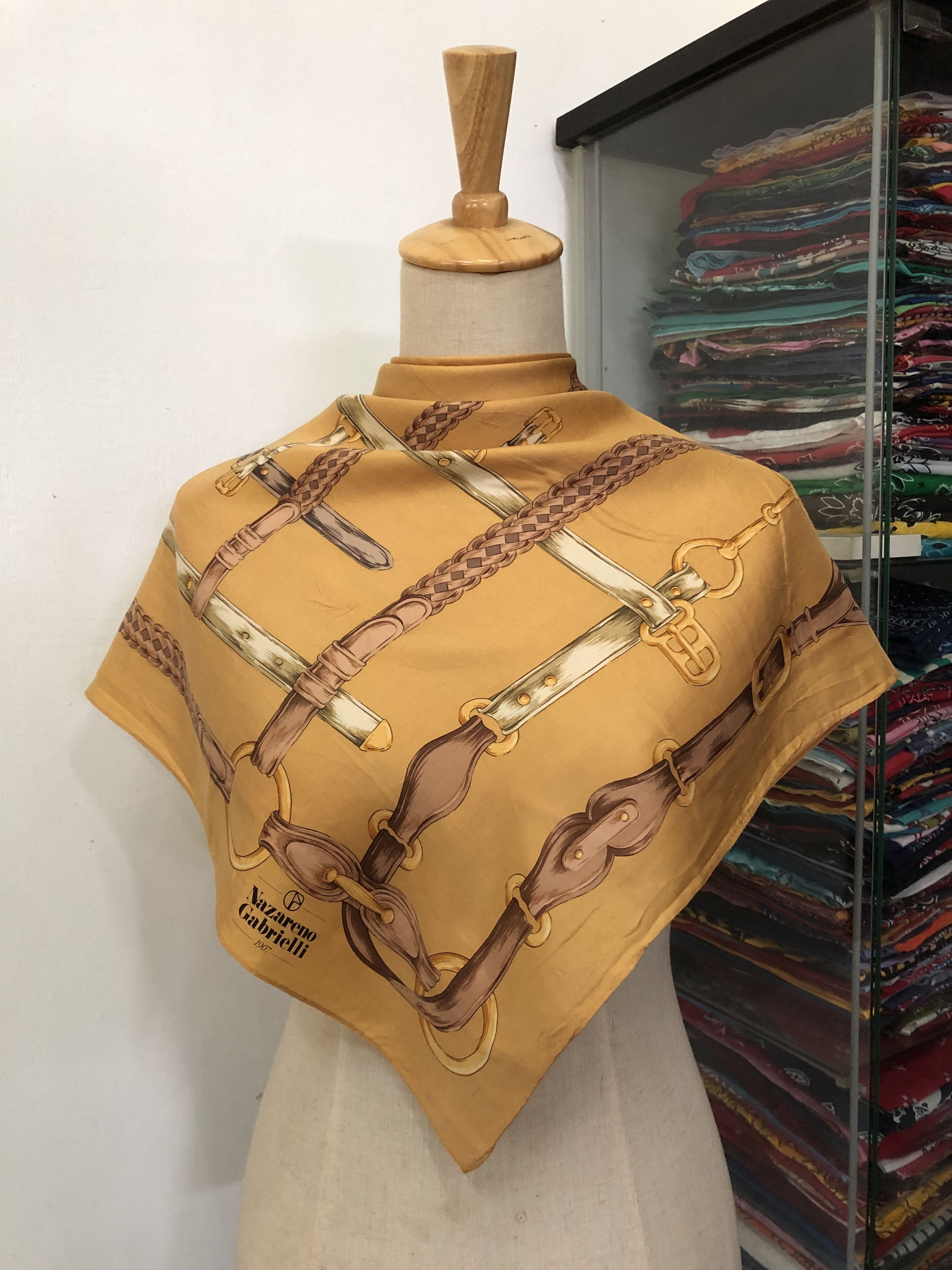 Nazareno Gabrielli × Vintage Vintage Nazareno Gabrielli Silk Scarf Size ONE SIZE - 1 Thumbnail