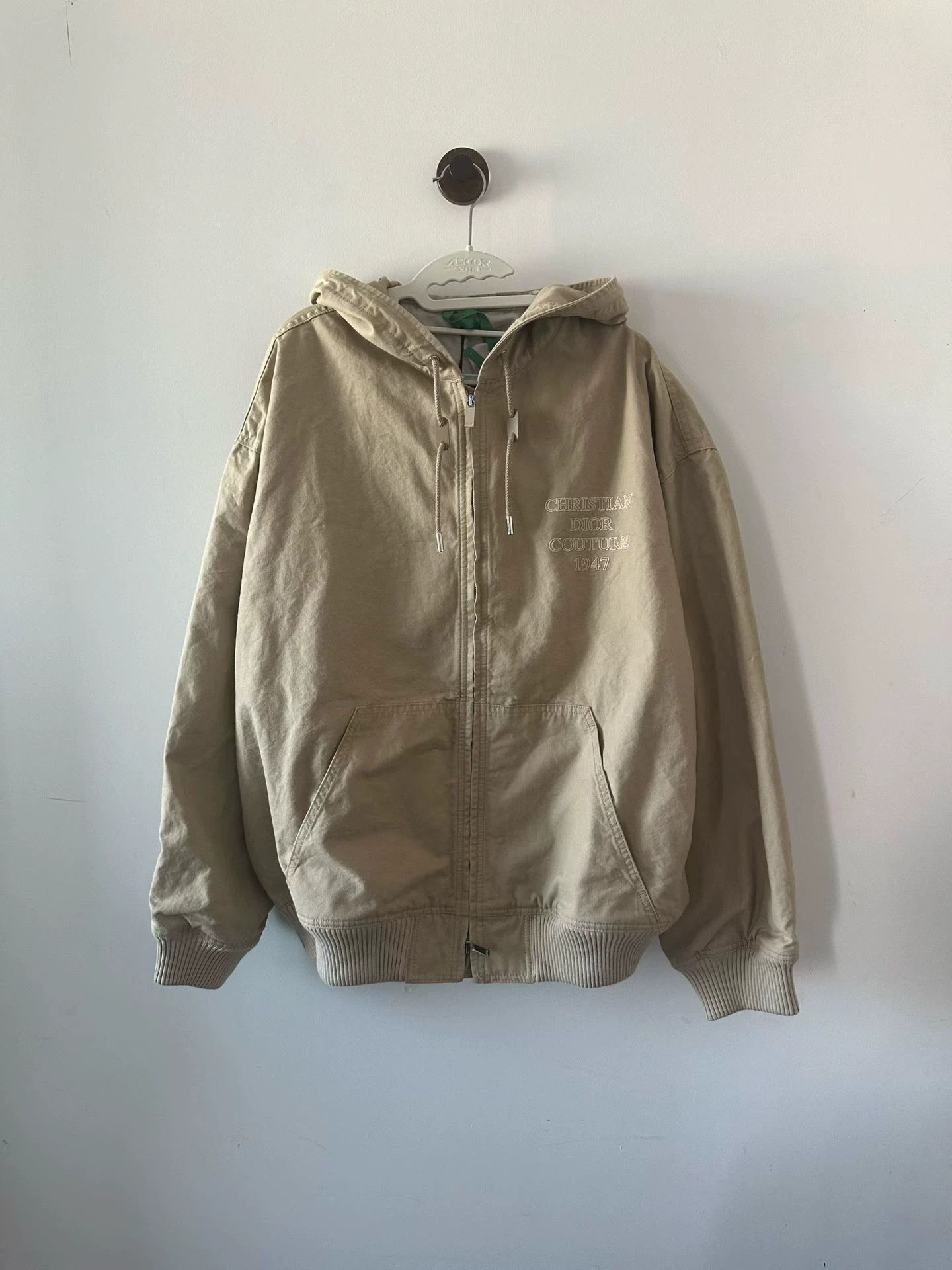 Dior Dior Khaki Embroidered Logo Jacket 52 New With Tags Size US L / EU 52-54 / 3 - 1 Thumbnail
