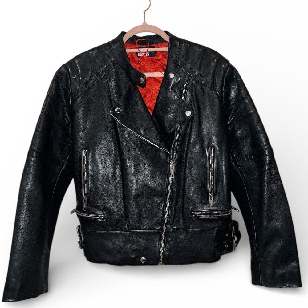 The Kooples The Kooples Leather Moto Jacket – Black Color NEVER WORN – Size L / US 10 / IT 46 - 5 Thumbnail