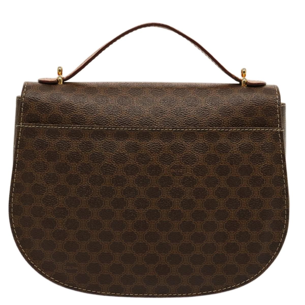 Celine CELINE Macadam Canvas Hand Bag Pvc Brown Size ONE SIZE - 3 Thumbnail