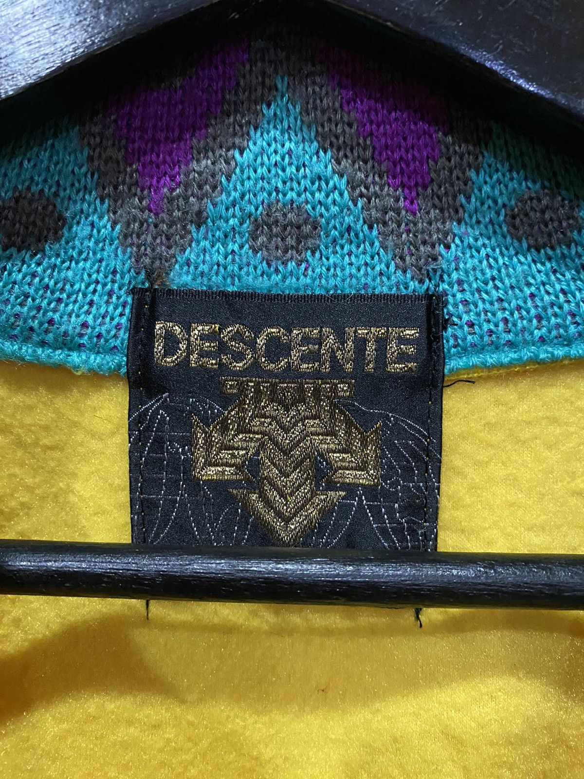 Descente Vintage Descente Yellow Fleece Half-Zip Tribal Design Size US M / EU 48-50 / 2 - 4 Thumbnail