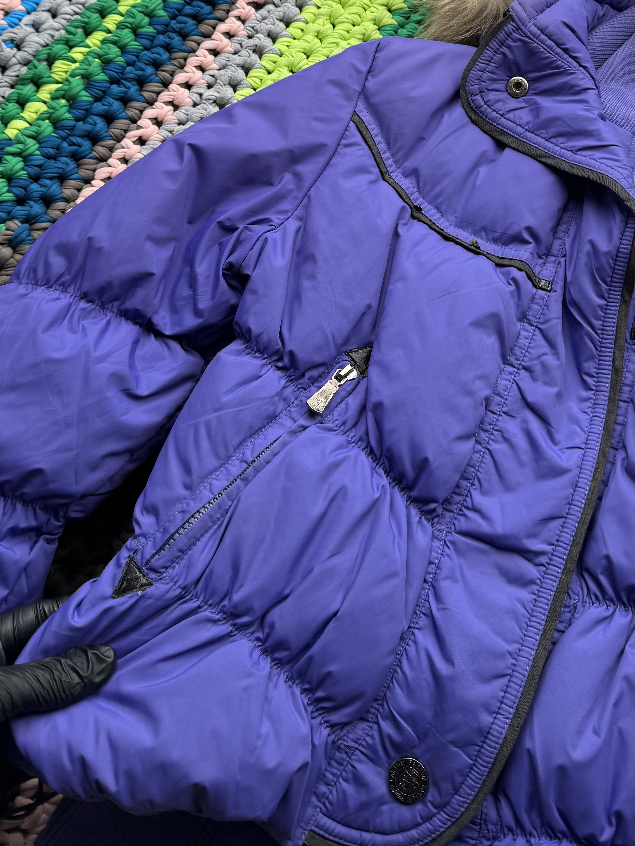 If Six Was Nine Vintage Down Cropped Hooded Jacket With Fur (D10) Size S / US 4 / IT 40 - 6 Thumbnail