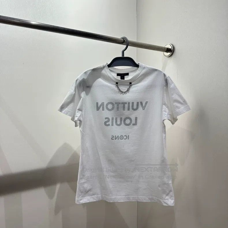 Louis Vuitton Louis Vuitton Chain slogan letter short sleeve Size US S / EU 44-46 / 1 - 1 Thumbnail