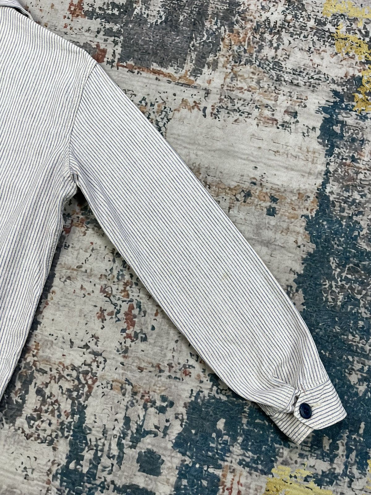 Blue Blue Japan Vtg Blue Blue Japan Hickory Stripe Work Jacket Size US XS / EU 42 / 0 - 2 Thumbnail