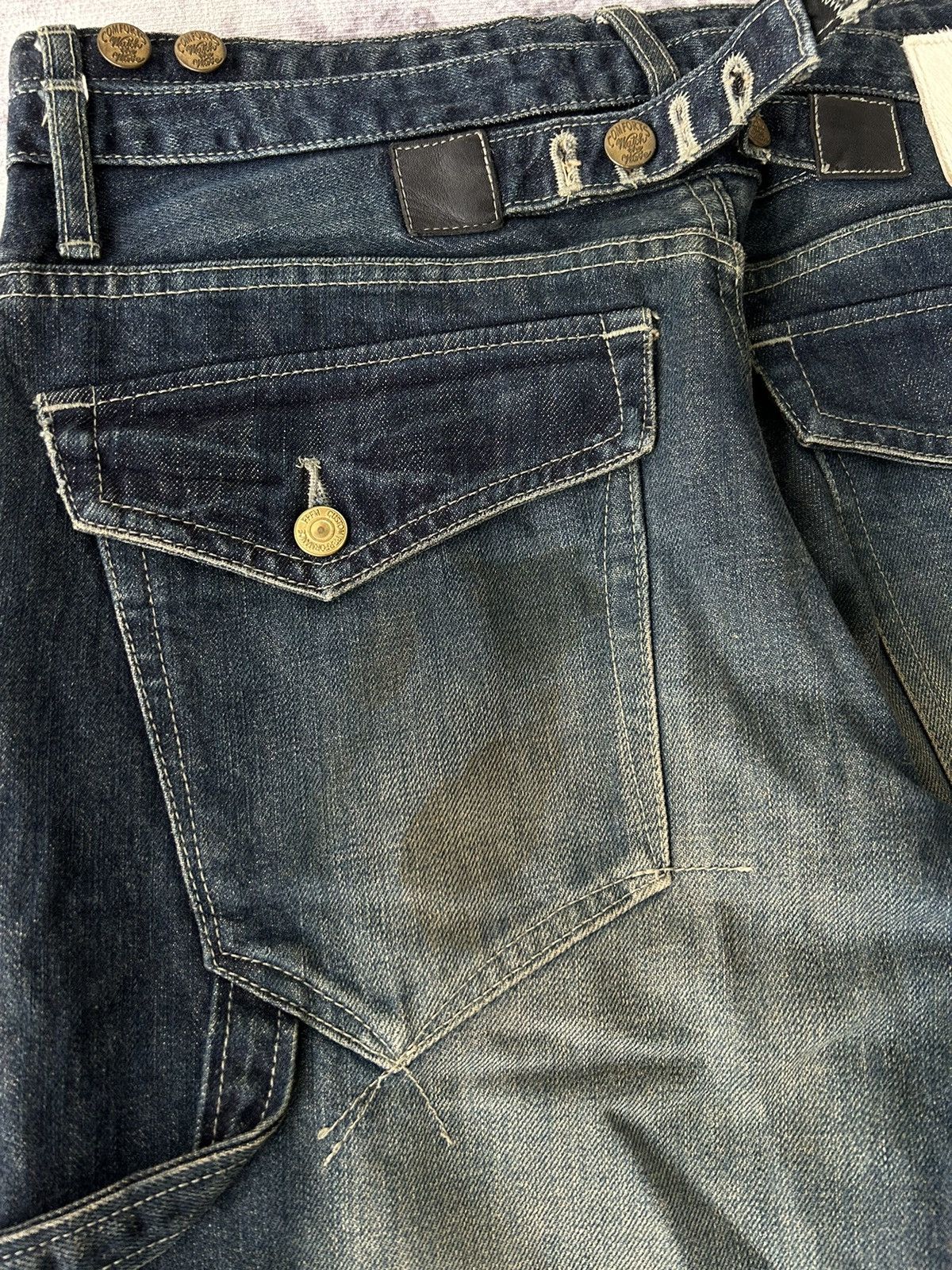 PPFM PPFM Carpenter Solid Washed Denim Pants Size US 32 / EU 48 - 12 Thumbnail