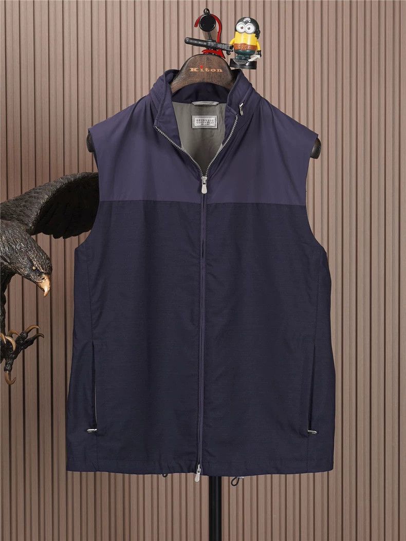Brunello Cucinelli Brunello Cucinelli Men's Hooded Vest - dmc Size US M / EU 48-50 / 2 - 1 Thumbnail