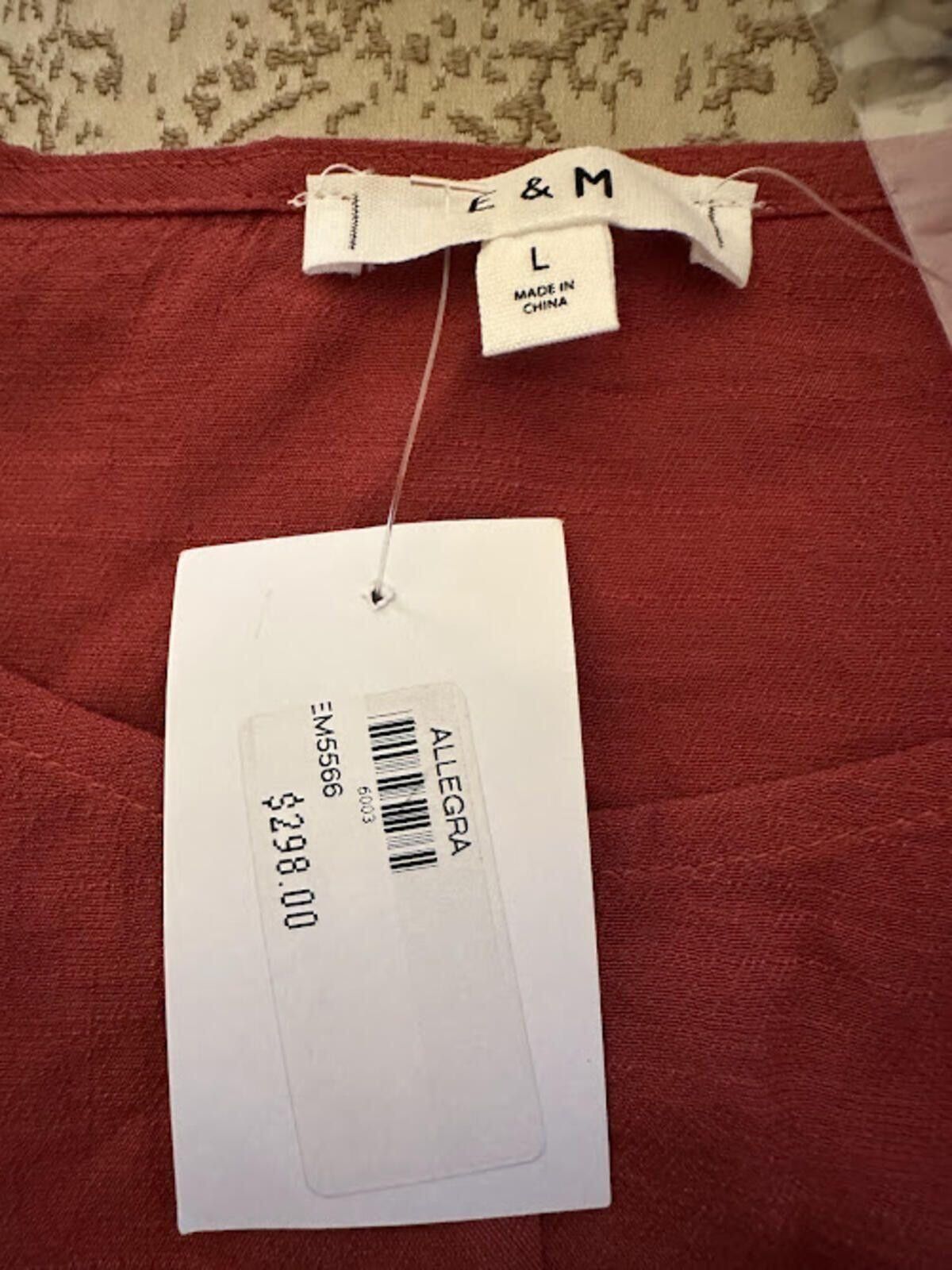 E. Marinella E&M Red/Rust Twist Front Top L NWT Size L / US 10 / IT 46 - 4 Thumbnail