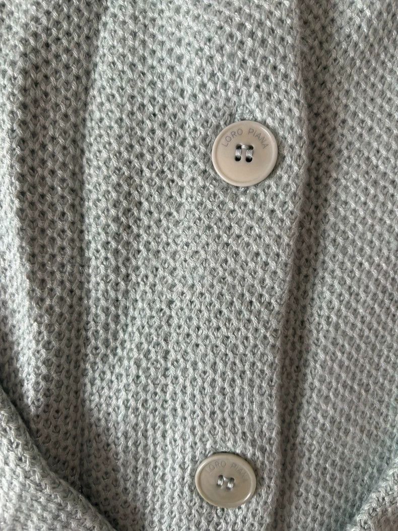 Loro Piana LORO PIANA Cashmere flax and silk blended honeycomb needle Size S / US 4 / IT 40 - 3 Thumbnail