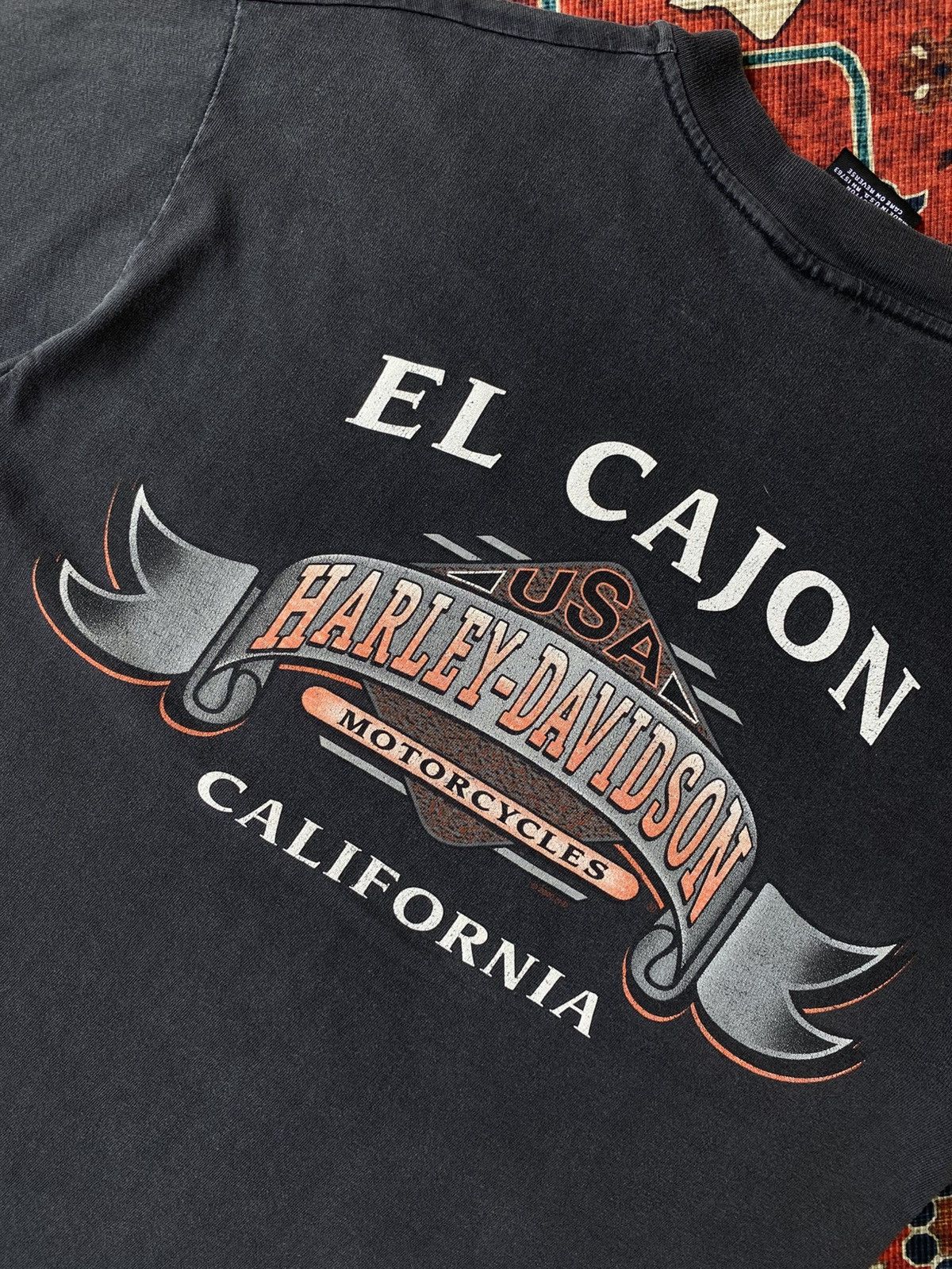 Harley Davidson Vintage Harley Davidson Flame Eagle El cajon California Size US M / EU 48-50 / 2 - 8 Thumbnail