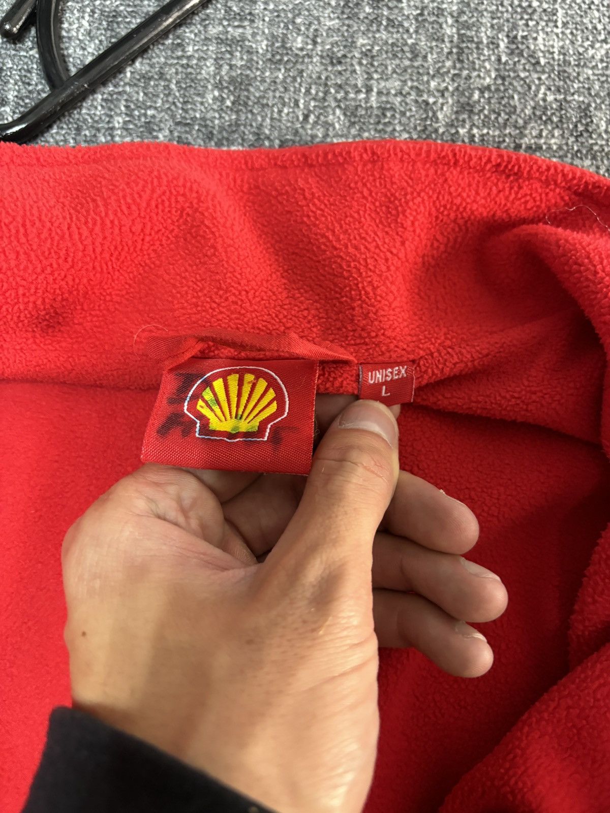 Ferrari × Vintage Shell Ferrari V-Power Fleece Lined Jacket Red Size US L / EU 52-54 / 3 - 8 Thumbnail