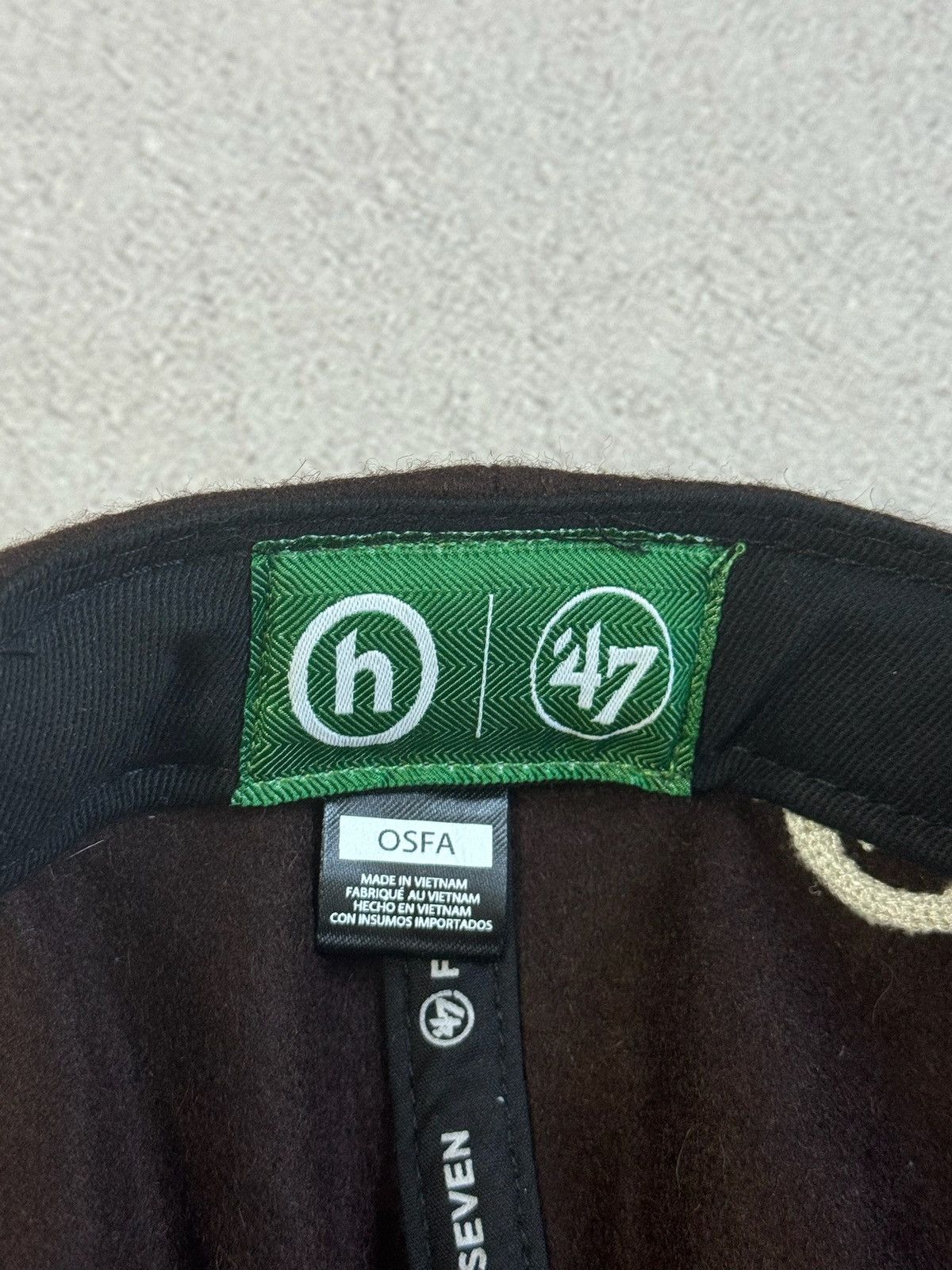 47 Brand LA Forty Seven Cap Hat Brown Rap Size ONE SIZE - 12 Thumbnail