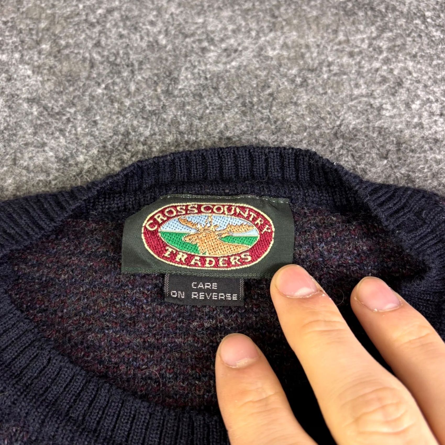 Vintage VINTAGE Cross Country Traders Merino Wool Paisley Sweater Mens XL Navy Blue Uruguay Redefined Size US XL / EU 56 / 4 - 3 Thumbnail