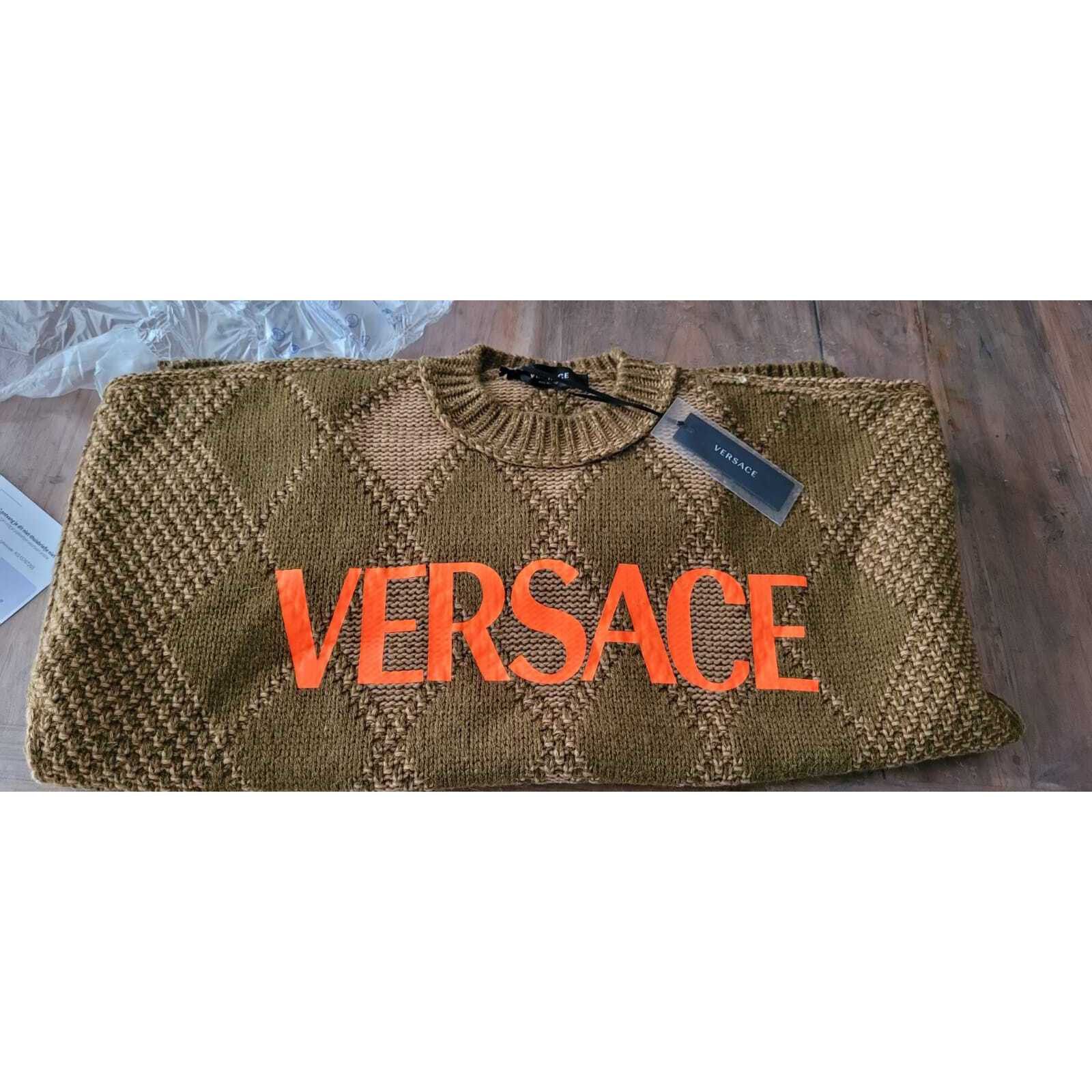 Versace VERSACE Khaki/Brown Sweater New Size S Size US S / EU 44-46 / 1 - 6 Thumbnail