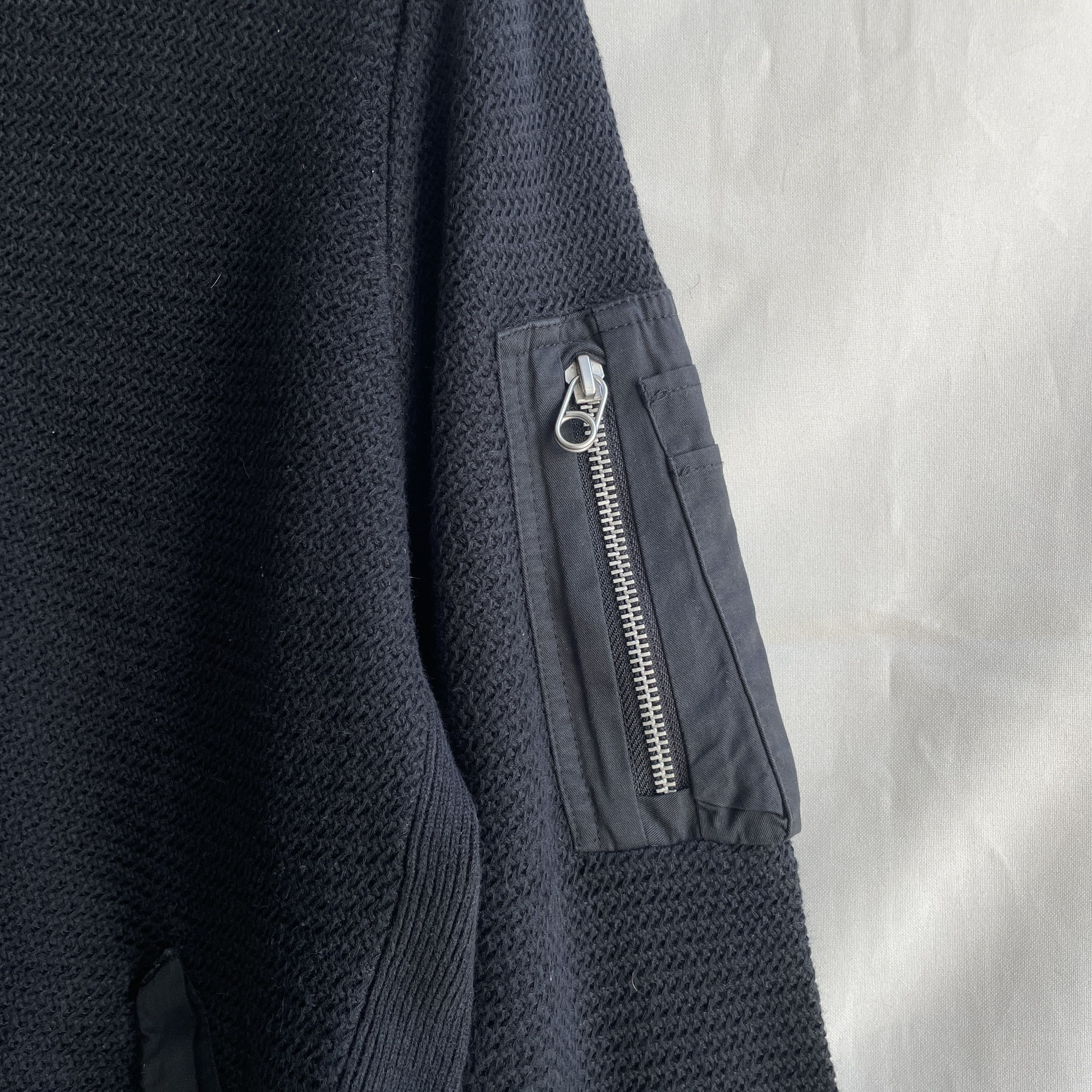 Rag & Bone Rag & Bone Cotton Hemp Zip Up Dark Navy Bomber Cardigan Size US S / EU 44-46 / 1 - 9 Thumbnail