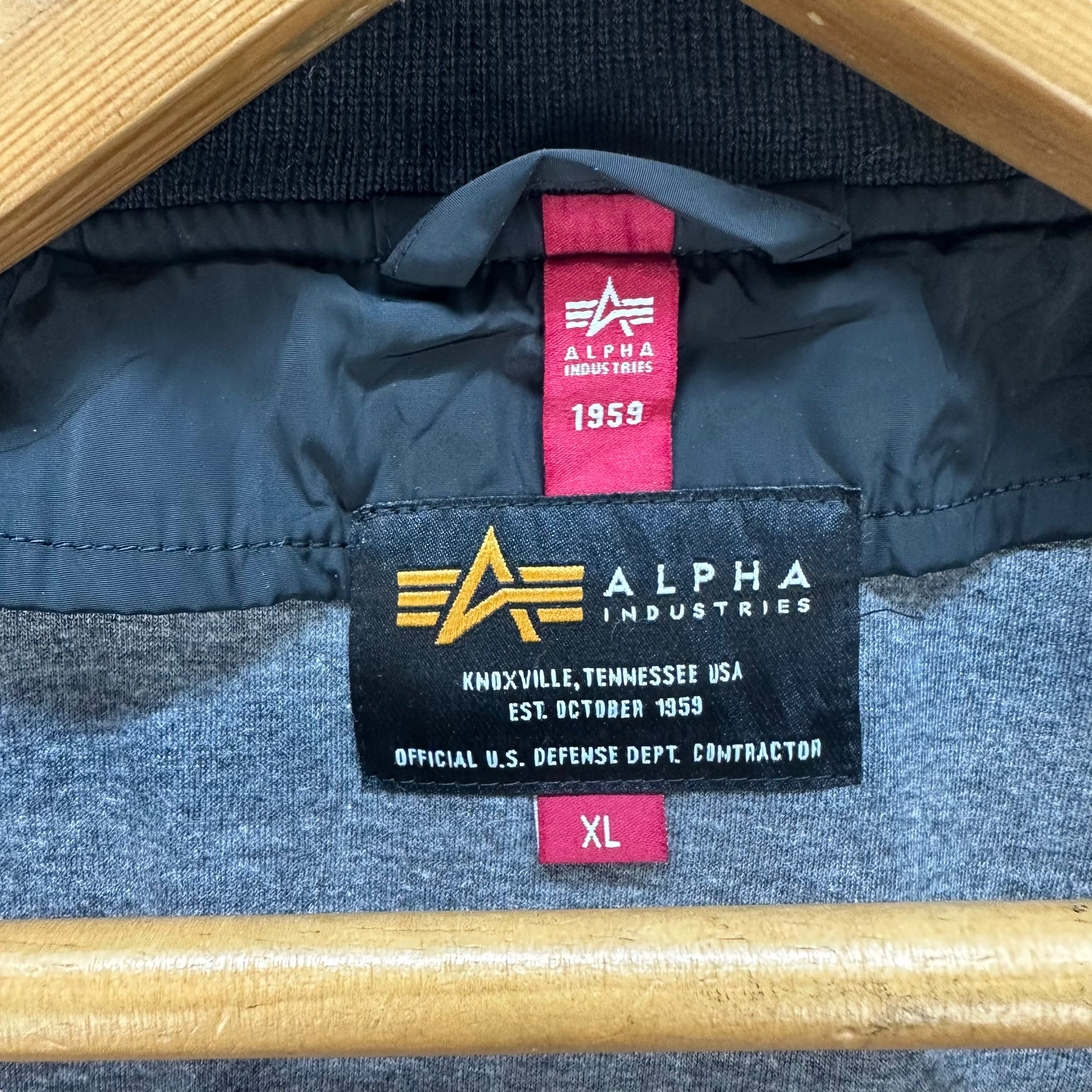 Alpha Industries Alpha Industries Black Bomber Jacket #7677-163 Size XL / US 12-14 / IT 48-50 - 10 Thumbnail