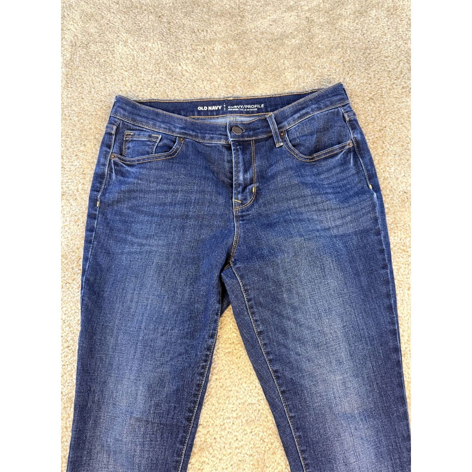 Old Navy Old Navy Jeans Womens Size 4 Short Blue Curvy Mid Rise Stretch Denim 30x27 D252 Size 27" / US 4 / IT 40 - 2 Thumbnail