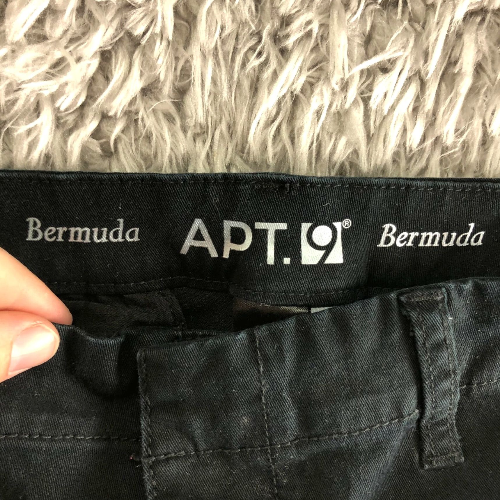 Apt. 9 Apt.9 Bermuda Shorts Black Mid Rise Women 6 Denim Cotton Casual Activewear Women Mens? Size 29" - 6 Thumbnail