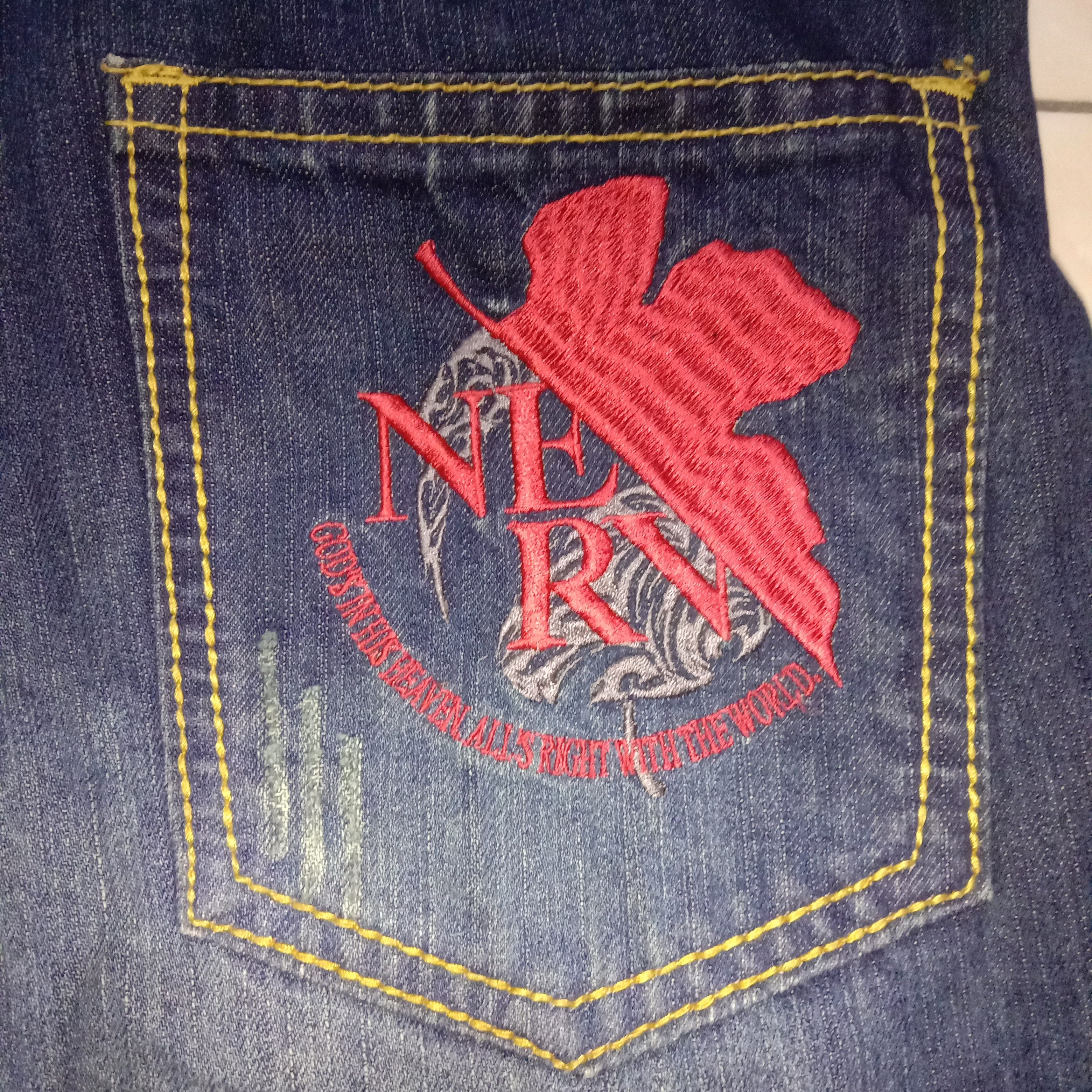 Anime × Cartoon Network × Japanese Brand Jeans Nishiki x Neon Genesis Evangelion Anime Manga Rare 00s Size US 32 / EU 48 - 8 Thumbnail