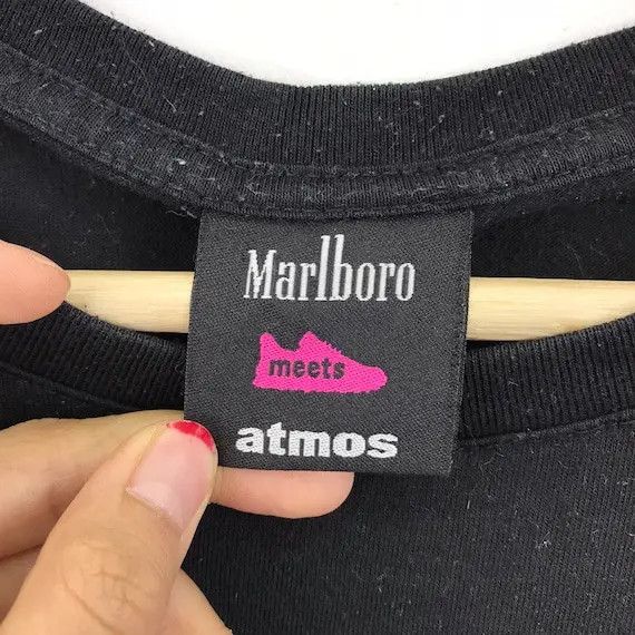 Marlboro × atmos Vtg ATMOS x MARLBORO COLLABORATION Box Logo Tee Shirt Size US M / EU 48-50 / 2 - 7 Thumbnail
