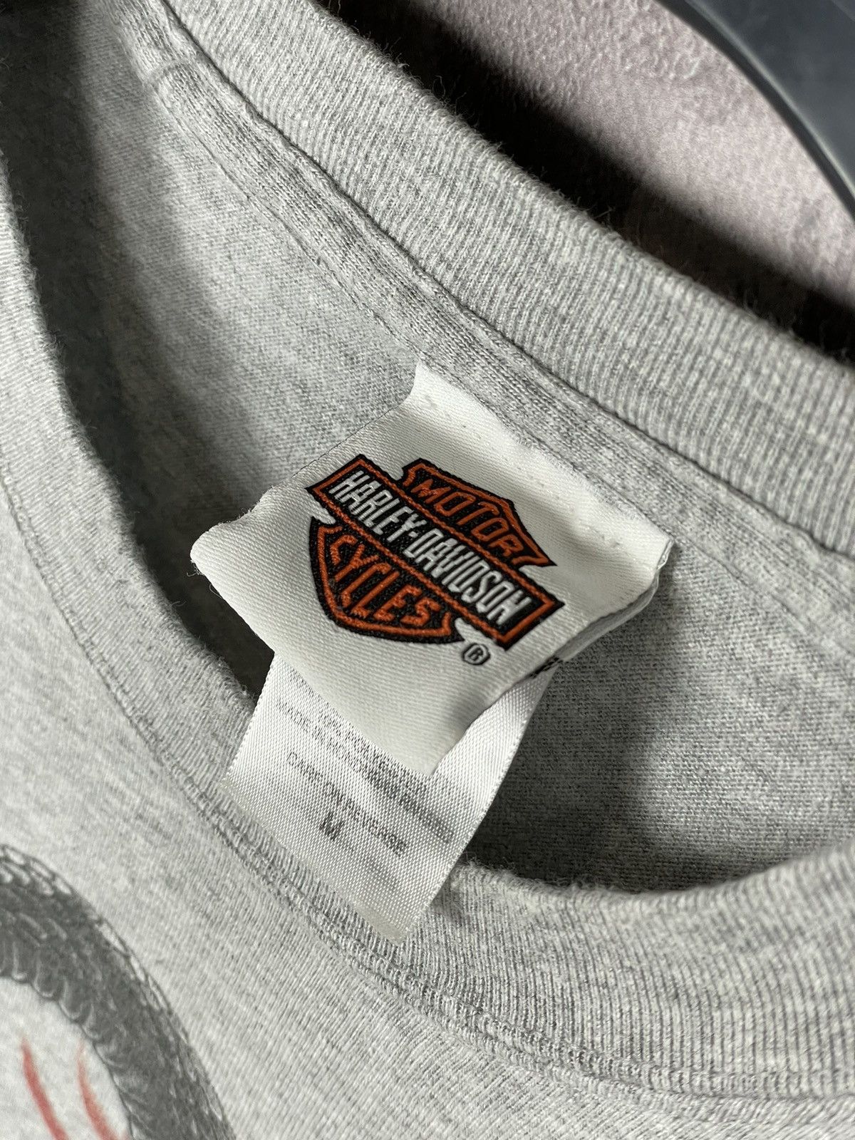 Harley Davidson × Vintage Vintage 2000s Y2K Harley Davidson Snake Graphic T Shirt Size US M / EU 48-50 / 2 - 10 Thumbnail