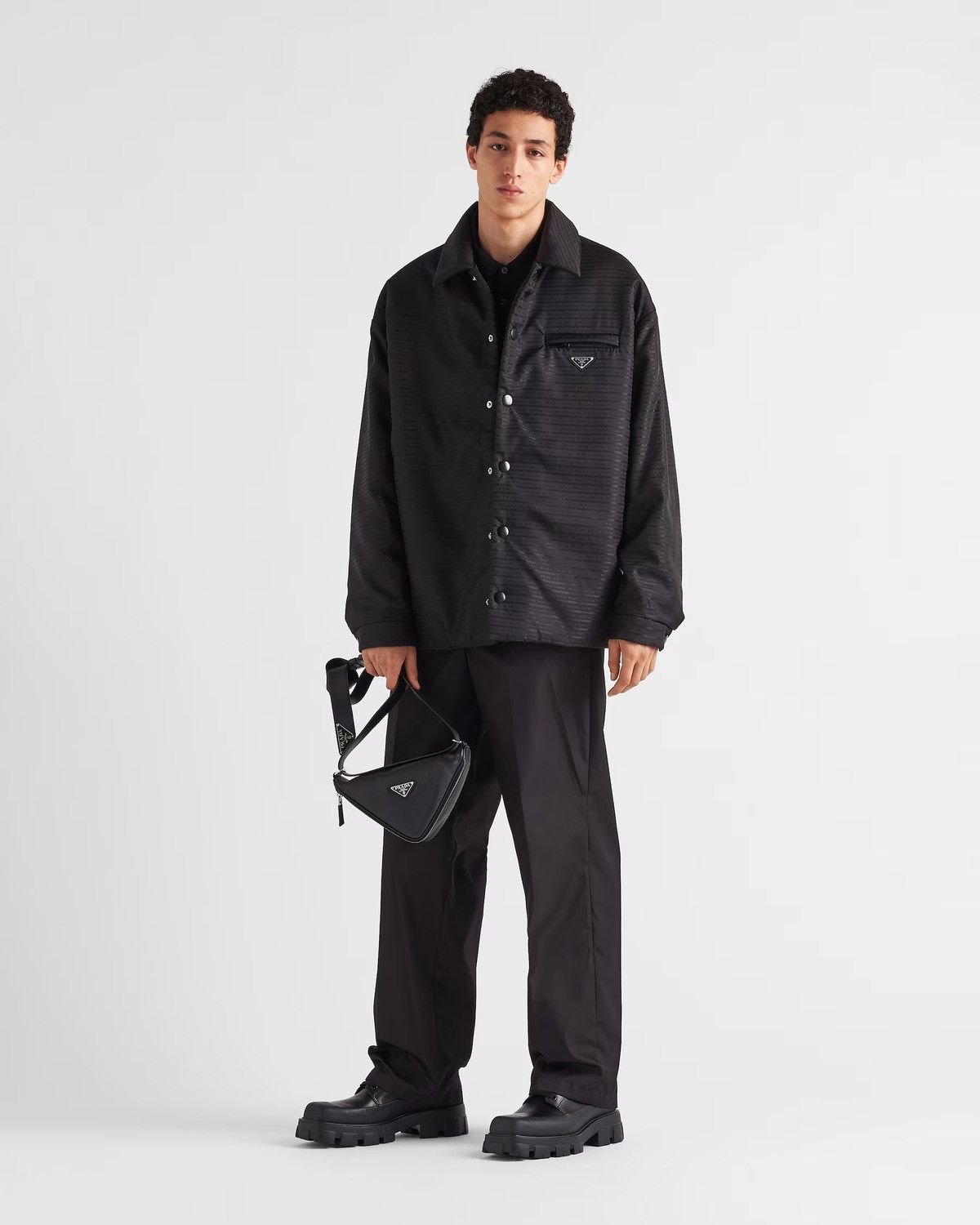 Prada Prada Re-Nylon padded shirt Size US M / EU 48-50 / 2 - 2 Thumbnail