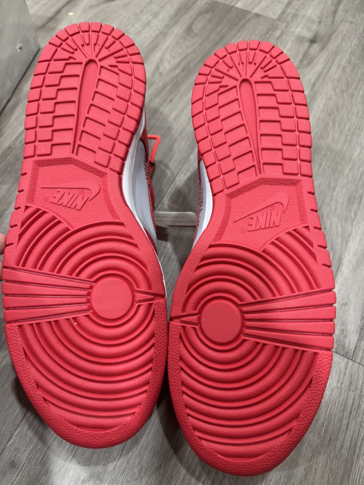 Nike Nike Dunk Offwhite University Red Size US 13 / EU 46 - 5 Thumbnail