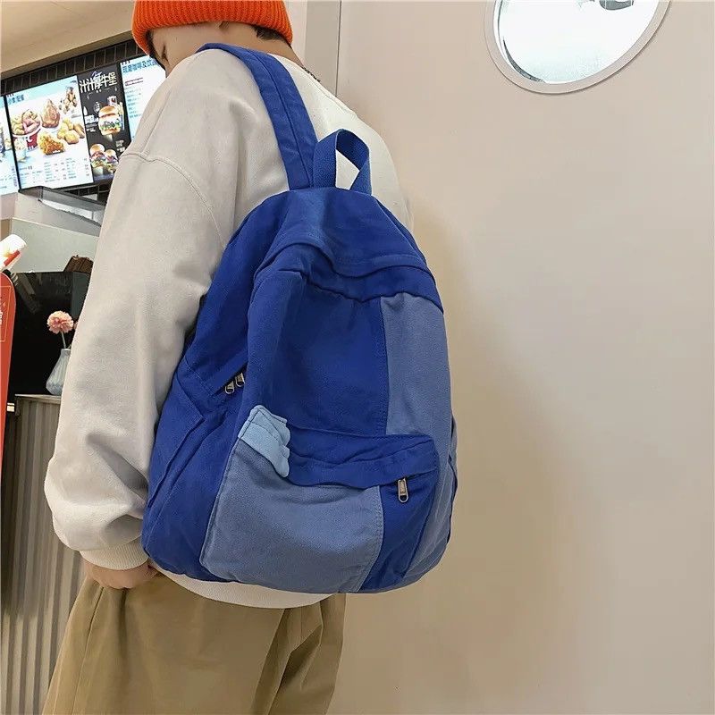 Japanese Brand Blue Backpack Size ONE SIZE - 2 Thumbnail