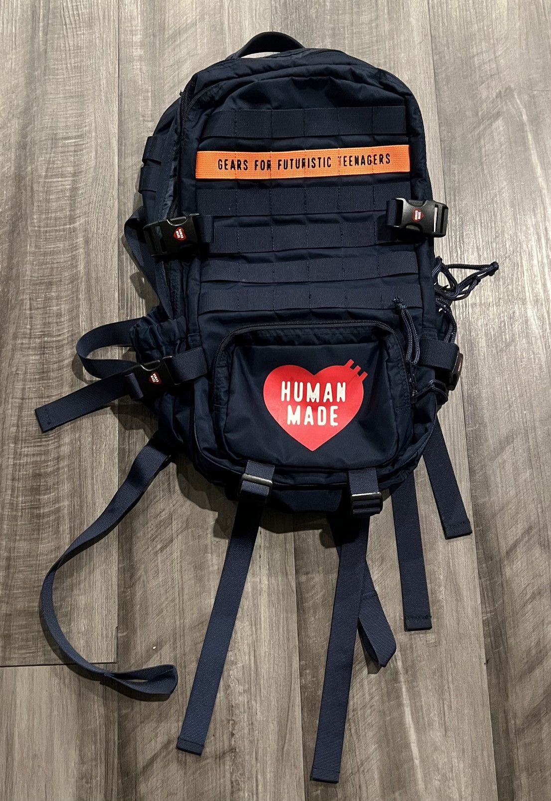 Human Made × Nigo 100% Authentic Rare SS21 Human Made Navy Military Back Size ONE SIZE - 1 Thumbnail