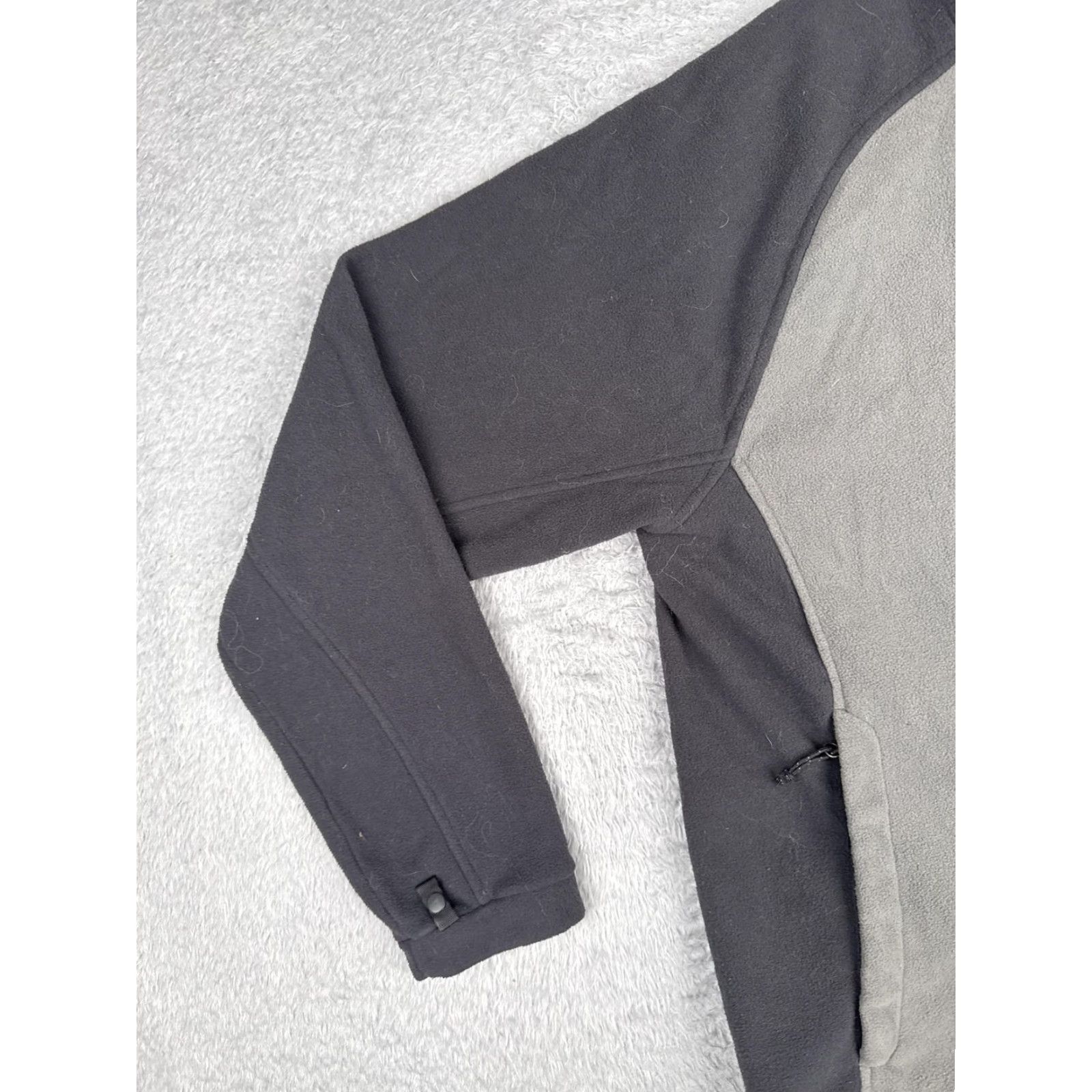 The North Face The North Face Jacket Mens Medium Gray Black Fleece Full Zip Embroidered Logo Size US M / EU 48-50 / 2 - 7 Thumbnail
