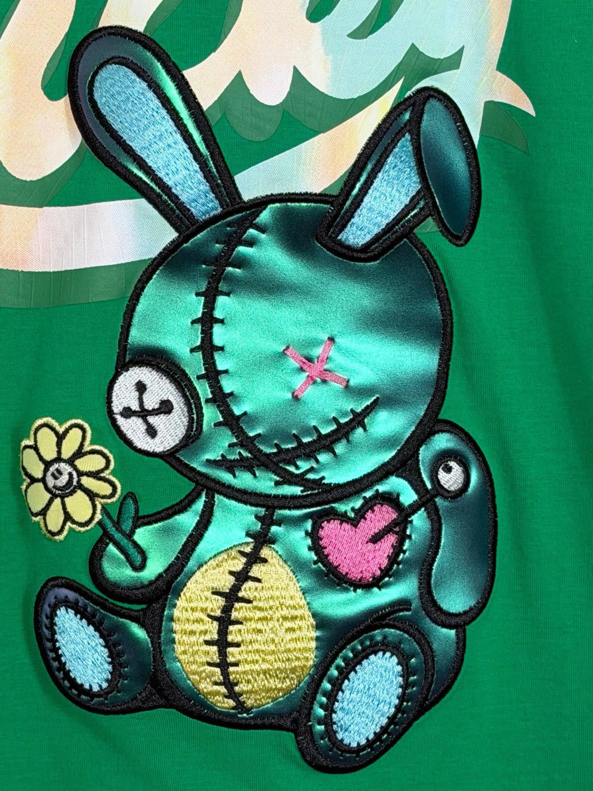 Other Lucky Charm Small Green Graphic T-Shirt with Bunny Design Size US S / EU 44-46 / 1 - 3 Thumbnail