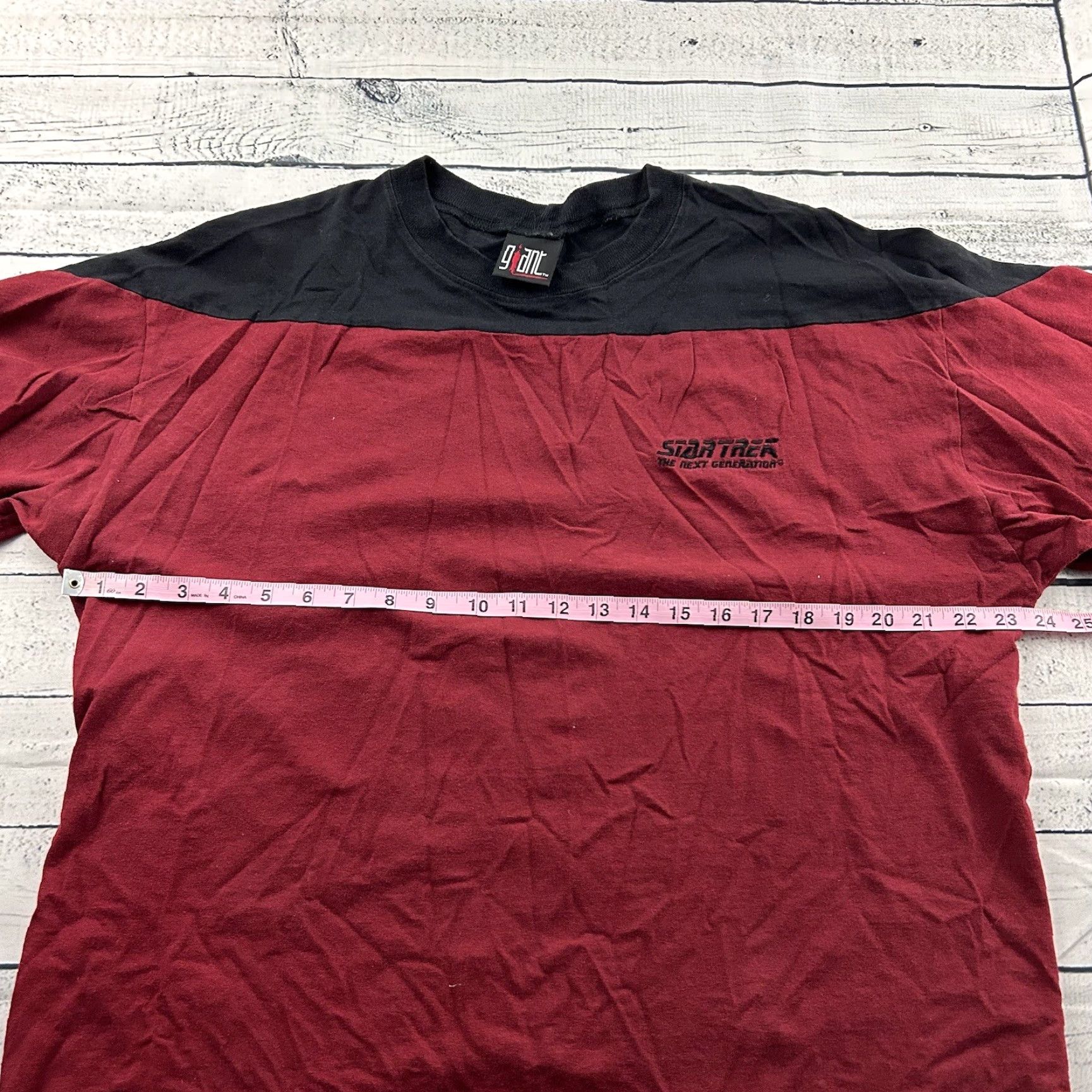 Vintage VINTAGE Giant Star Trek Long Sleeve T-Shirt Men XL Black Stars Size US XL / EU 56 / 4 - 6 Thumbnail