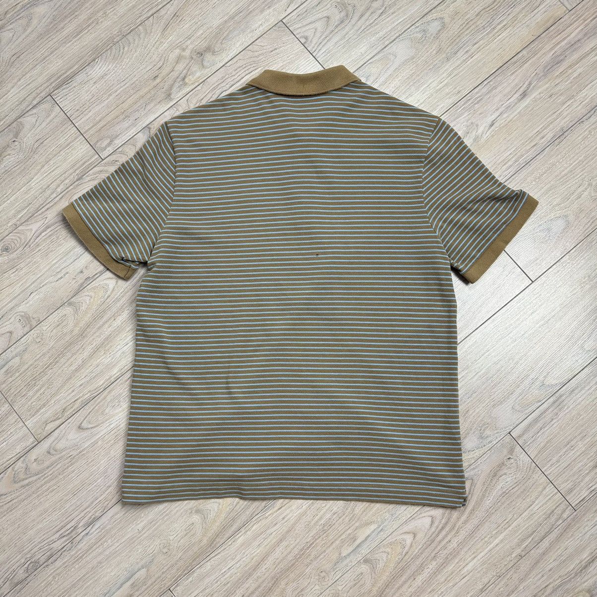 Other Vintage Lacoste Brown/Baby Blue Striped Polo T-Shirt Size US M / EU 48-50 / 2 - 12 Thumbnail