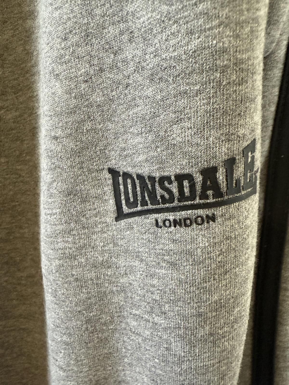 Lonsdale Lonsdale London Men's Grey Sweatpants with Black Stripes Size US 32 / EU 48 - 3 Thumbnail