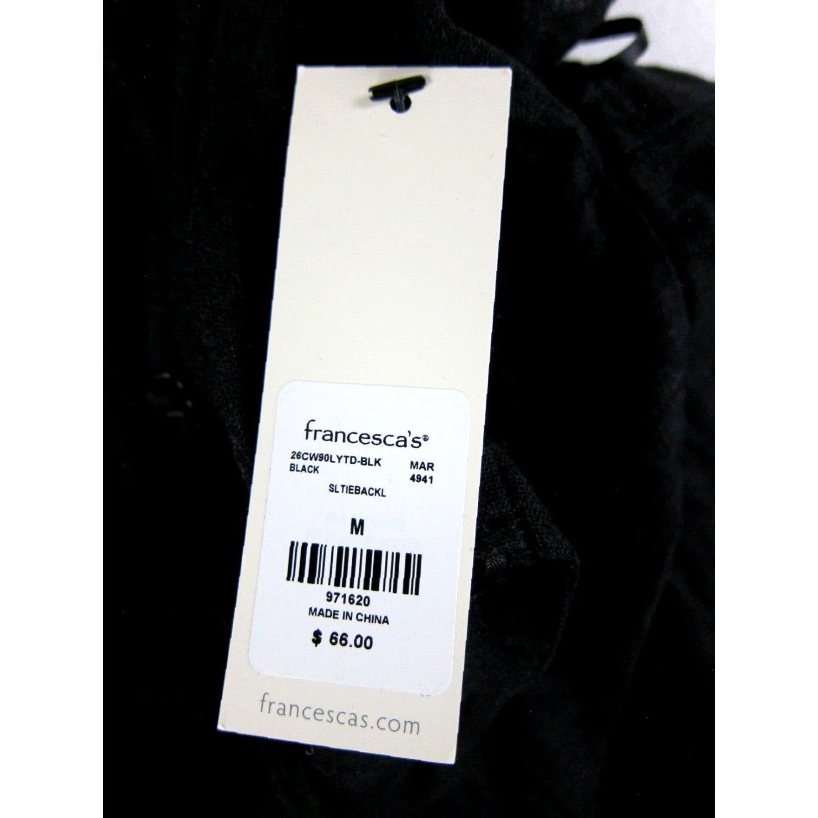 Vintage Francesca's Jumpsuit Romper Womens One-Piece Linen Black Pocket Wide Leg Sleeveless Square Neck Zipper L Medium NWT Size 36" / US 14 / IT 50 - 4 Thumbnail
