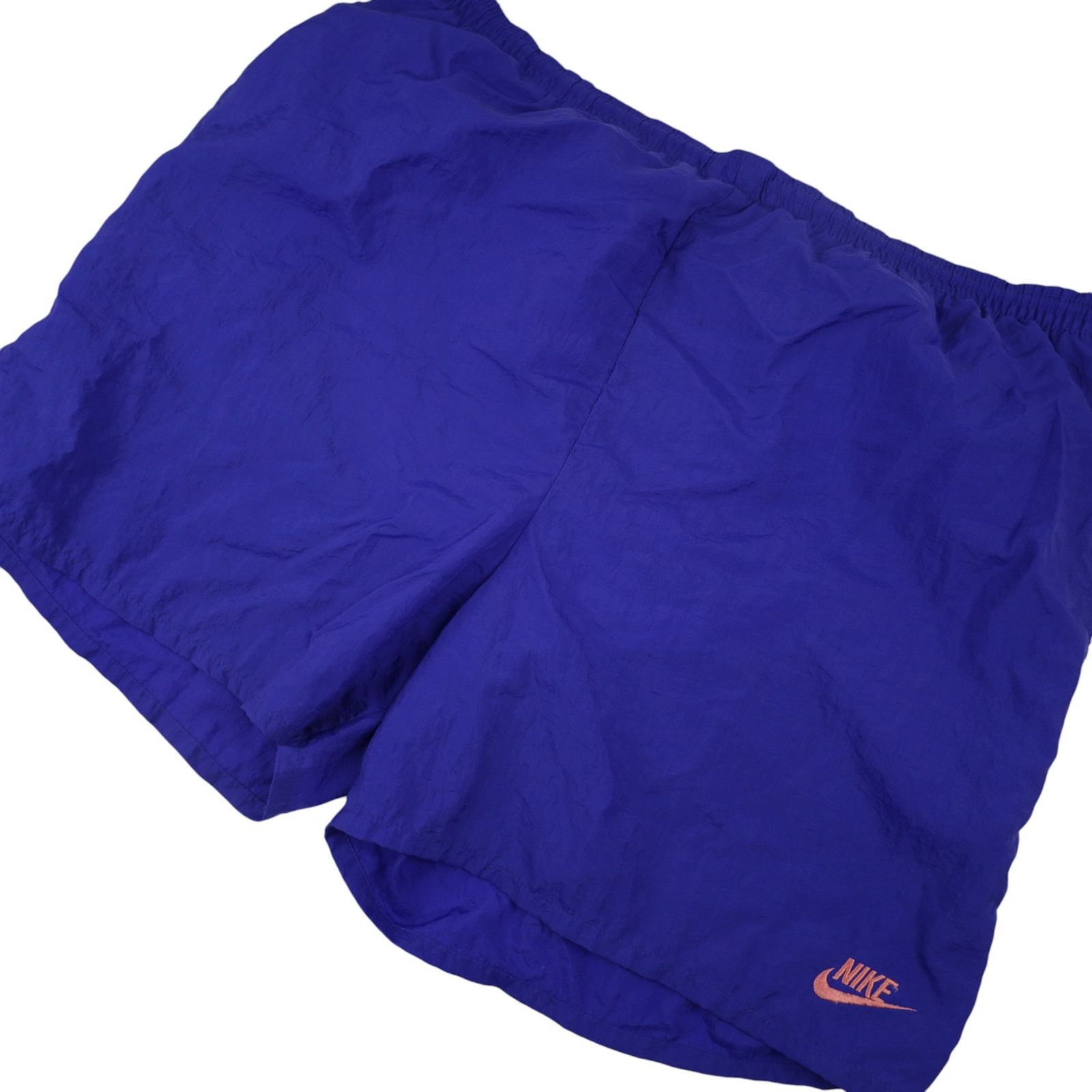Nike × Vintage VTG 90s Nike Big Spellout Swim Trunks. Features 90s gray tag Size US 36 / EU 52 - 3 Thumbnail