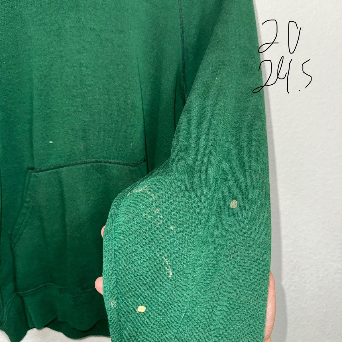 Vintage Vintage Heaven Knows My Name Forrest Green Sunfaded Hoodie Size US S / EU 44-46 / 1 - 6 Thumbnail